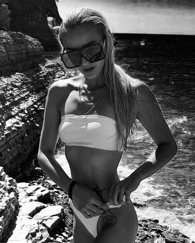 White bikini set