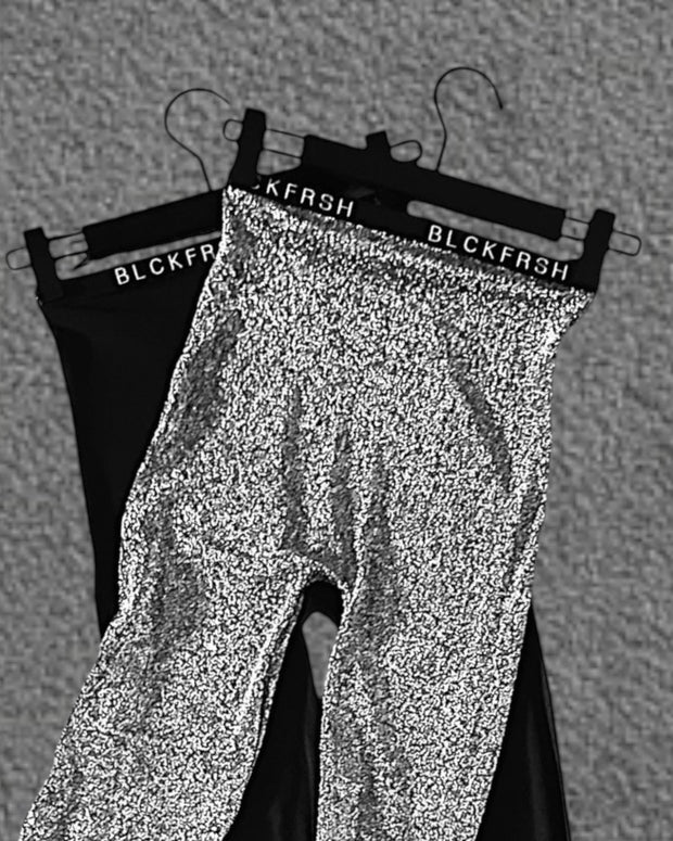 SPARK & VOID – Logo Waistband Tights- Black