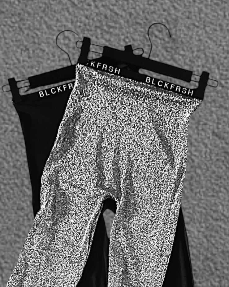 SPARK & VOID – Logo Waistband Tights- Black