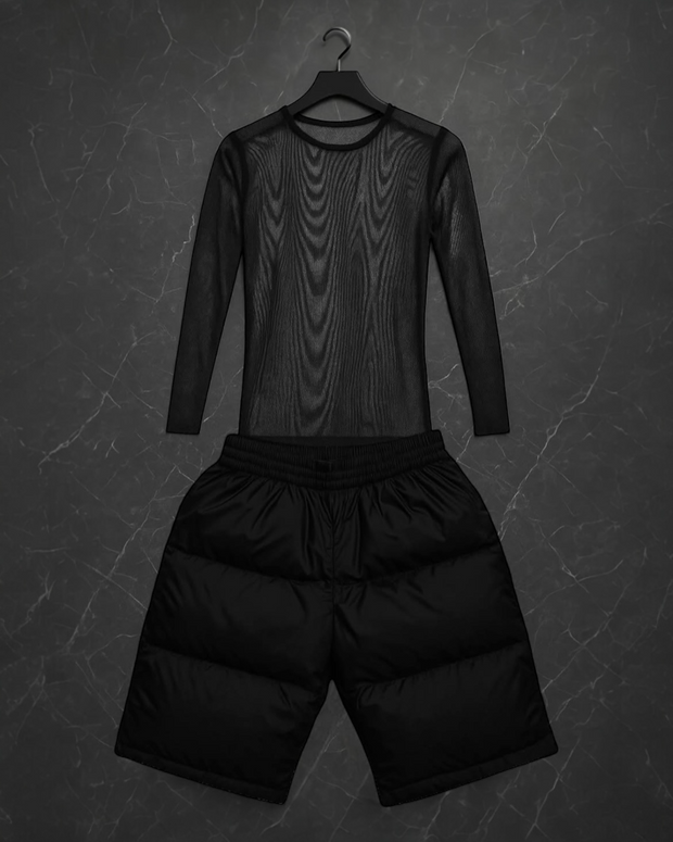 BLCKFRSH Oversized Puffer Shorts